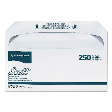 Scott Personal Seats Toilet Seat Cover, No Fold, White, 5000 Sheets 39000